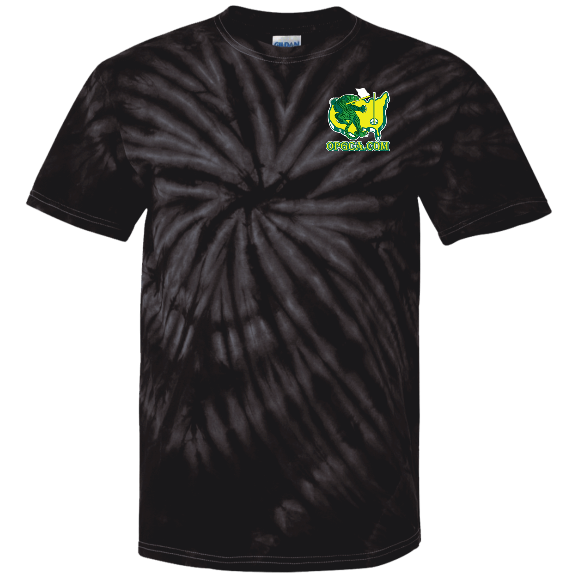 OPG Custom Design #26. Tiger Woods Fan Art. 2019 Master's Champion. 100% Cotton Tie Dye T-Shirt