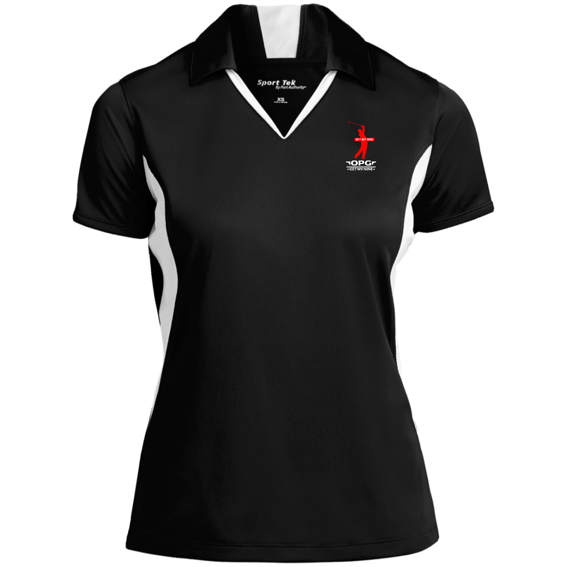 OPG Custom Design #16. Get My Nine.  Male Version. Ladies' Colorblock Performance Polo