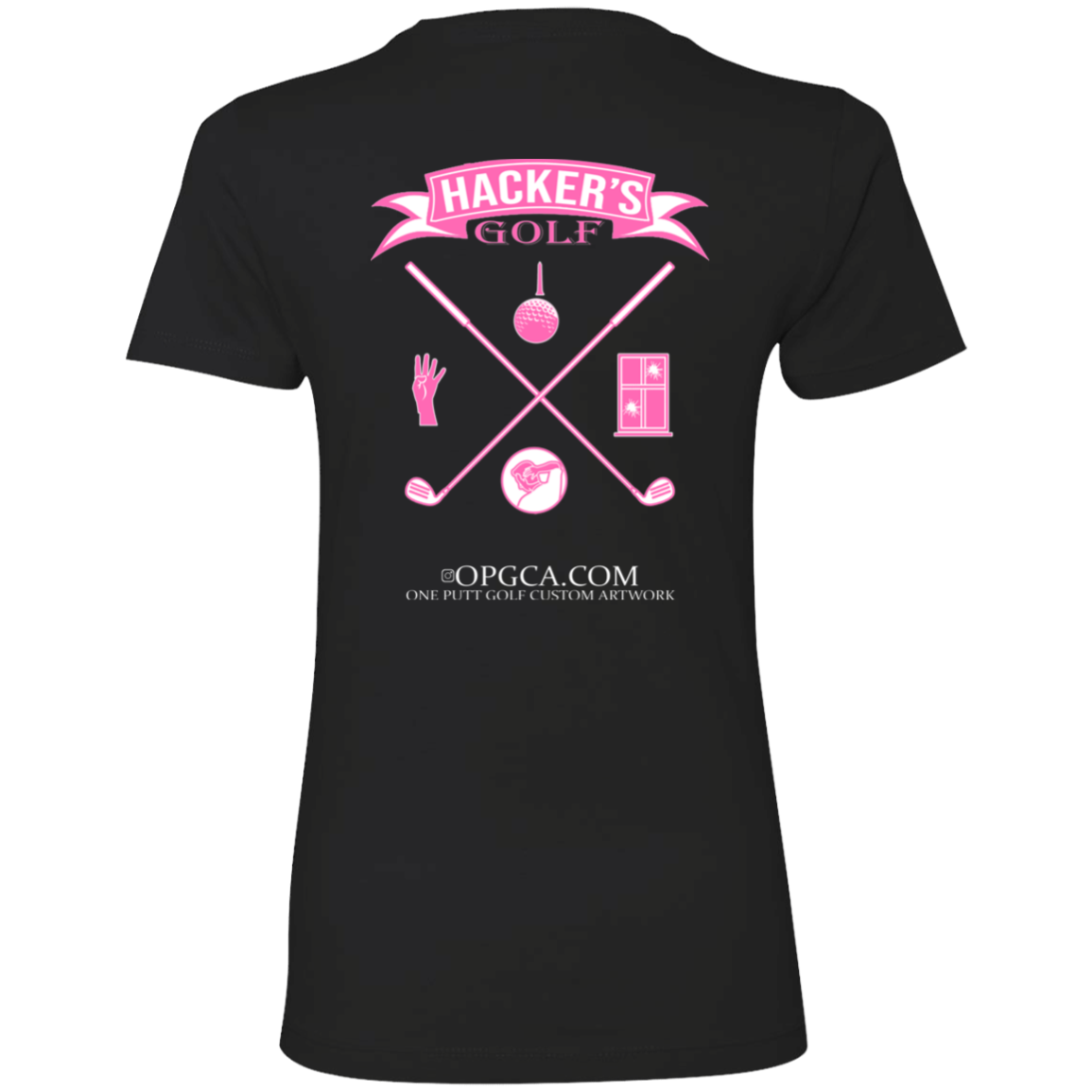 ZZZ#20 OPG Custom Design. 1st Annual Hackers Golf Tournament. Ladies Edition. Ladies' Boyfriend T-Shirt