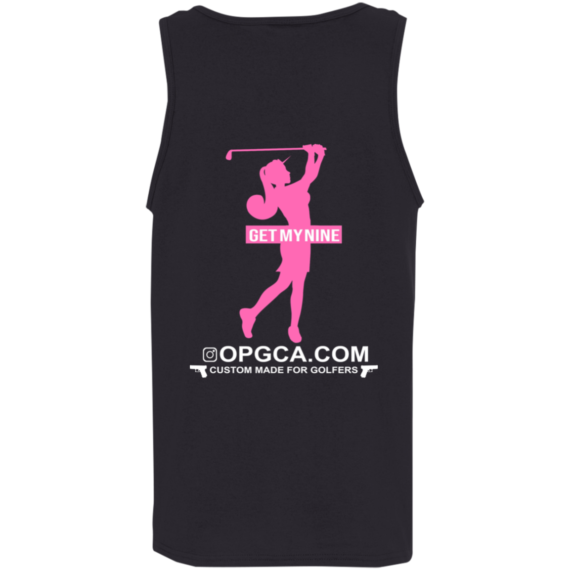 OPG Custom Design #16. Get My Nine. Female Version. 5.3 oz. 100% Cotton Tank Top