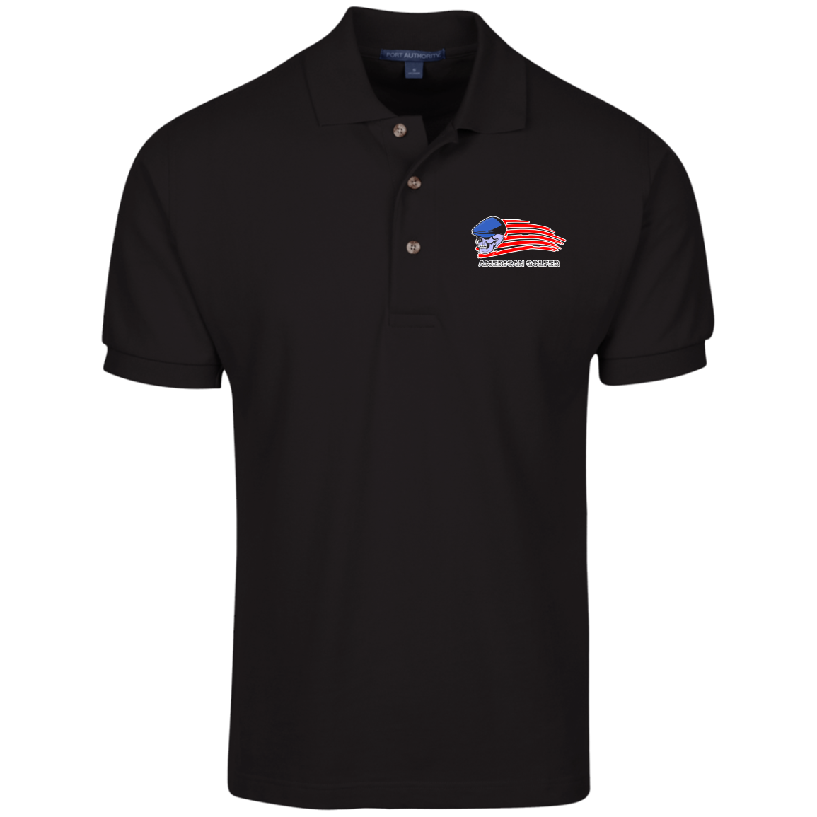 OPG Custom Design #12. Golf America. Male Edition. 100% Ring Spun Combed Cotton Polo