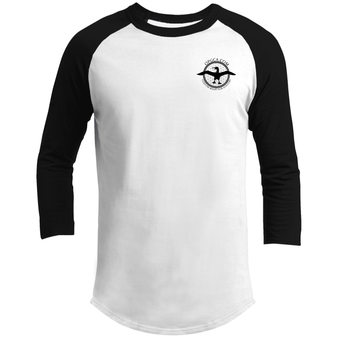 OPG Custom Artwork #1. Albatross. It's a golf thing. 3/4 Raglan Sleeve Shirt 100% Ringspun Combed Cotton