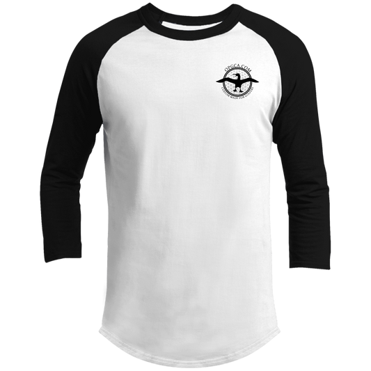 OPG Custom Artwork #1. Albatross. It's a golf thing. 3/4 Raglan Sleeve Shirt 100% Ringspun Combed Cotton