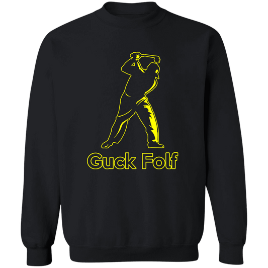 OPG Custom Design #19. GUCK FOLF. Men's Edition. Crewneck Pullover Sweatshirt