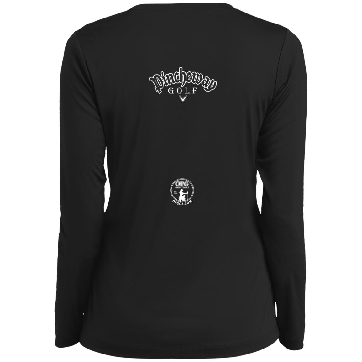 ZZZ#27 OPG Custom Design. Pincheway. Ladies’ Long Sleeve Performance V-Neck Tee