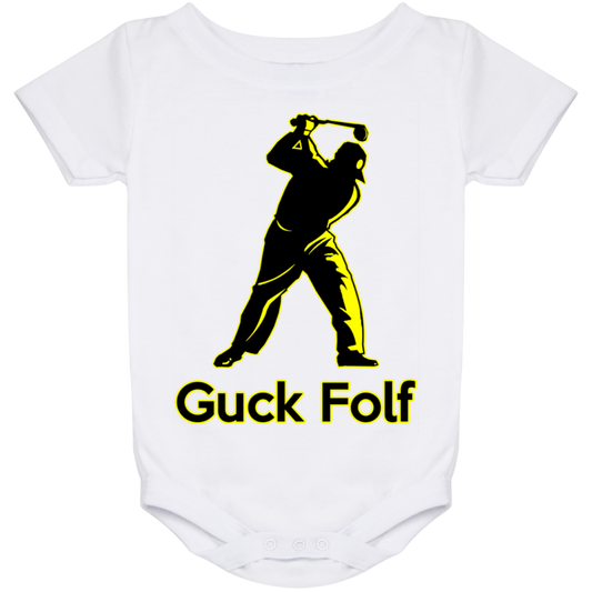 OPG Custom Design #19. GUCK FOLF. Men's Edition. Baby Onesie 24 Month