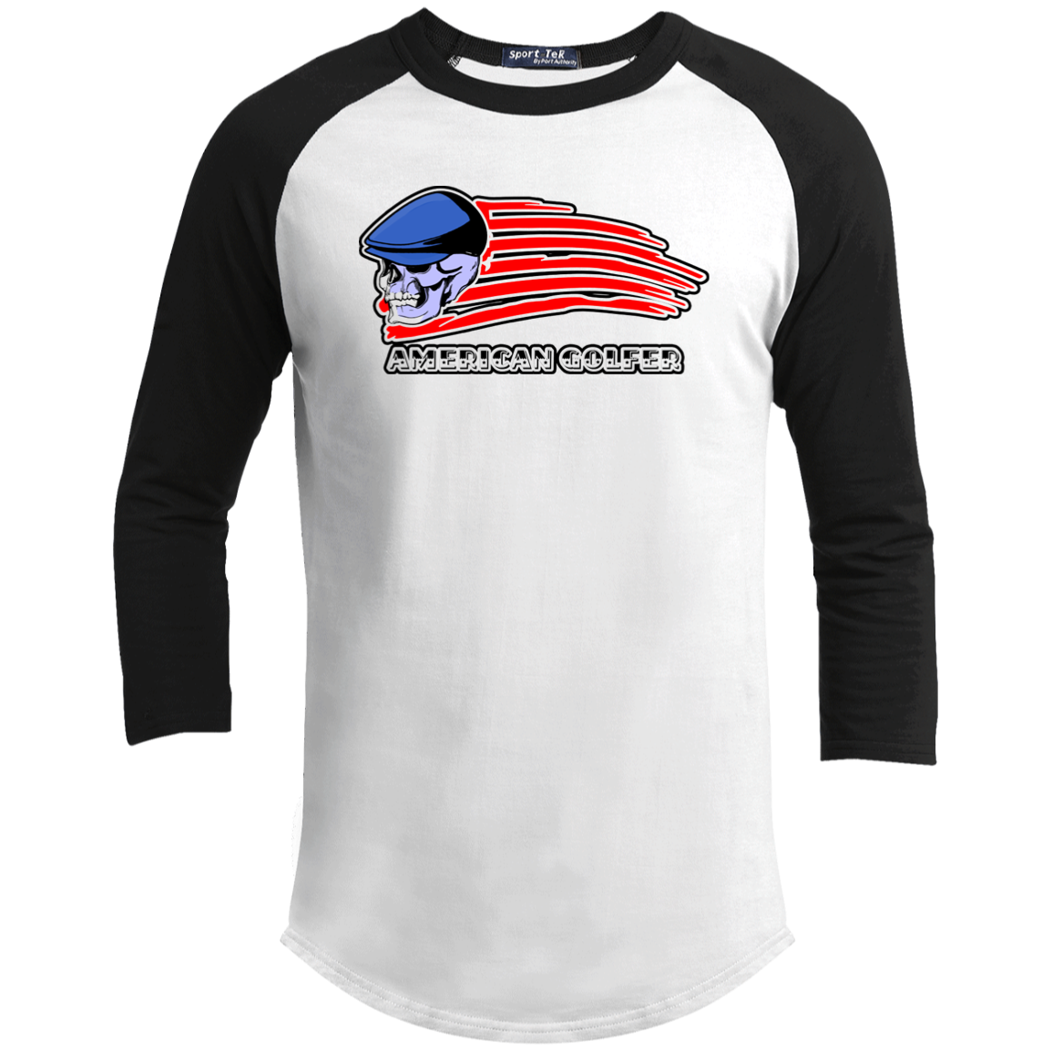 OPG Custom Design #12. Golf America. Male Edition. Youth 3/4 Raglan Sleeve Shirt