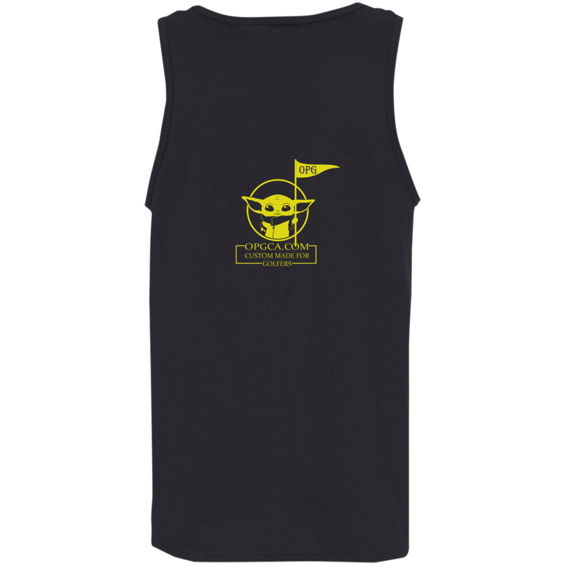 OPG Custom Design #21. May the course be with you. Star Wars Parody and Fan Art. Cotton Tank Top 5.3 oz.