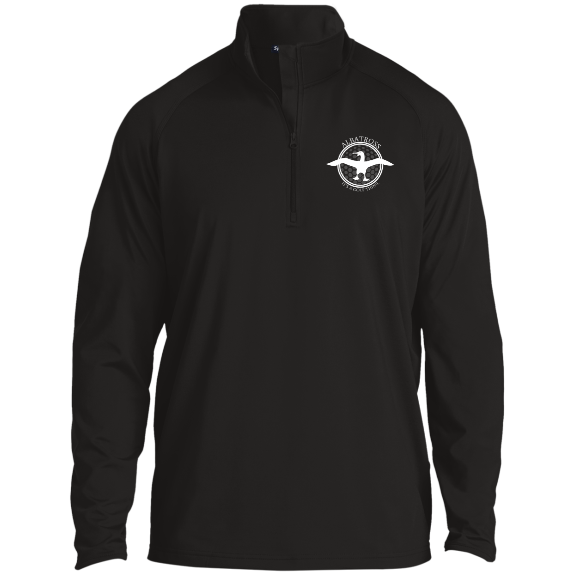 OPG Custom Artwork #1. Albatross. It's a golf thing. 1/2 Zip Raglan Performance Pullover