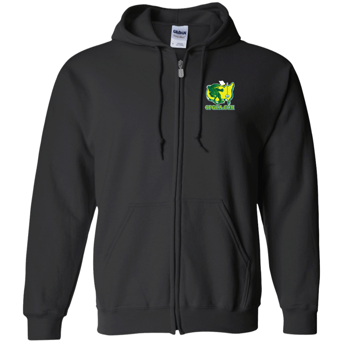 OPG Custom Design #26. Tiger Woods Fan Art. 2019 Master's Champion. Zip Up Hooded Sweatshirt