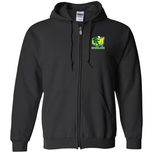 OPG Custom Design #26. Tiger Woods Fan Art. 2019 Master's Champion. Zip Up Hooded Sweatshirt