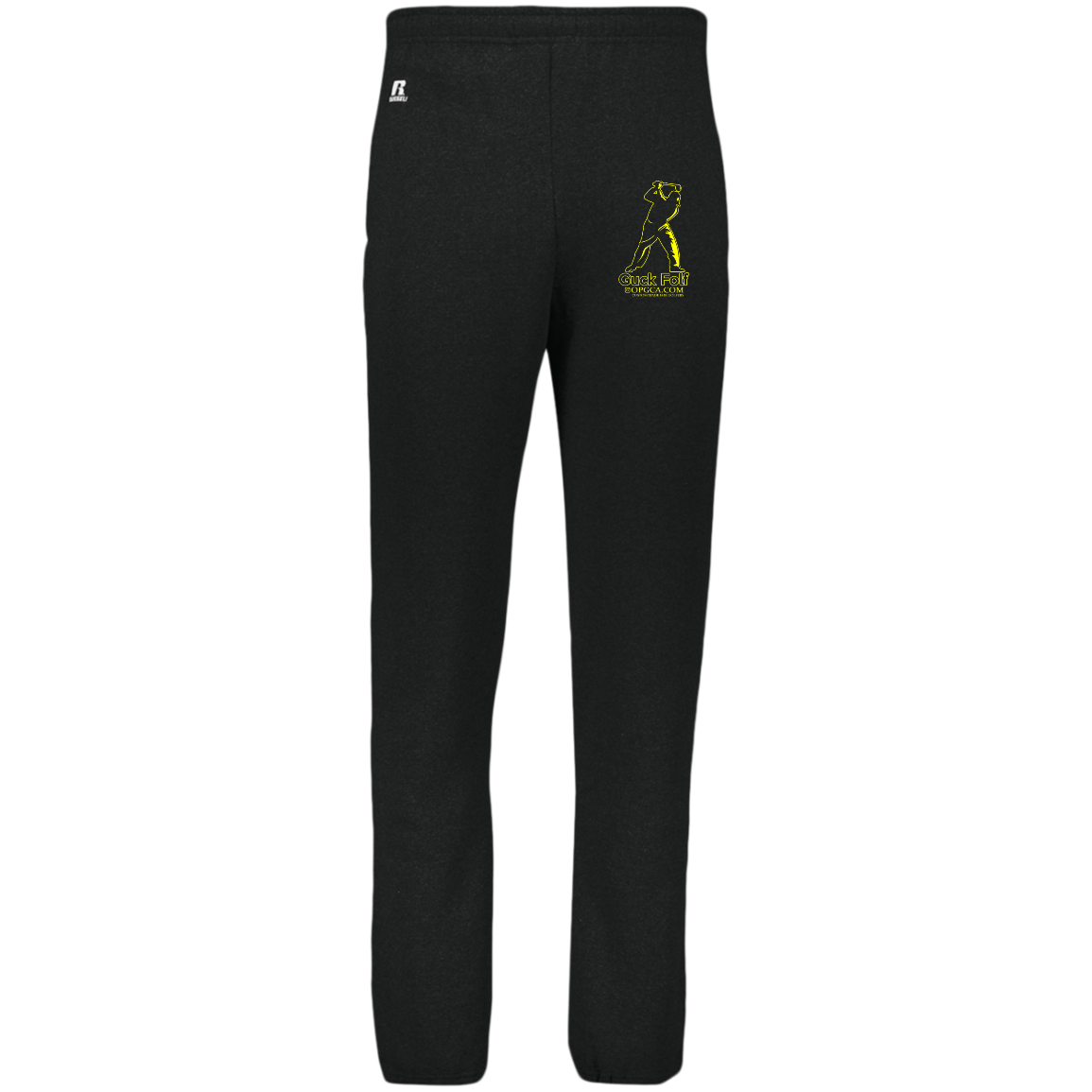 OPG Custom Design #19. GUCK FOLF. Men's Edition. Dri-Power Closed Bottom Pocket Sweatpants