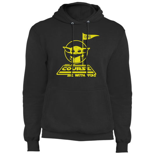 OPG Custom Design #21. May the course be with you. Star Wars Parody and Fan Art. Fleece Pullover Hoodie