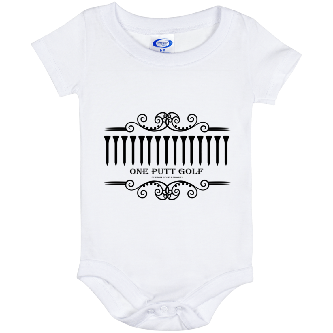 OPG Custom Design #5. Golf Tee-Shirt. Golf Humor. Baby Onesie 6 Month