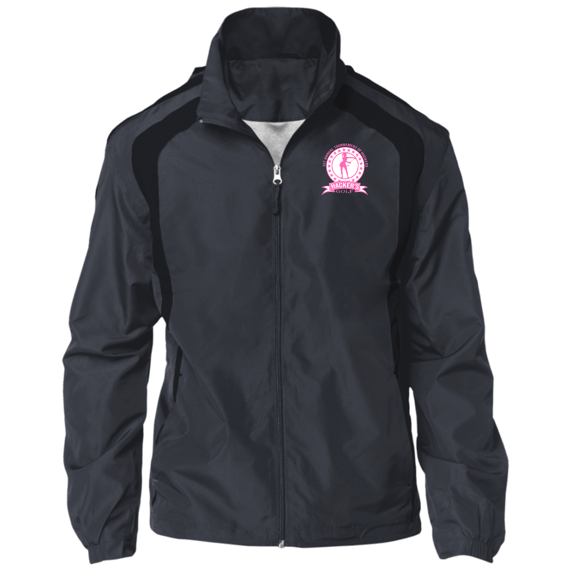 ZZZ#20 OPG Custom Design. 1st Annual Hackers Golf Tournament. Ladies Edition. 100% Polyester Shell Jacket