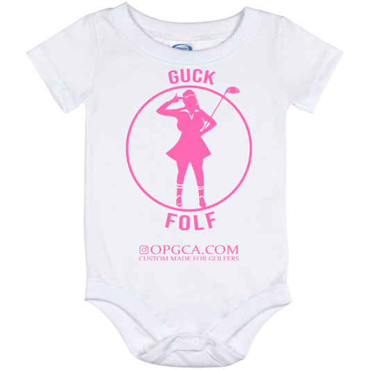 OPG Custom Design #19. GUCK FOLF. Female Edition. Baby Onesie 12 Month