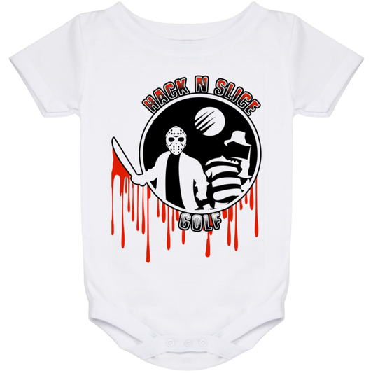 OPG Custom Design #23. Hack N Slice Golf. Freddy and Jason Fan Art. Baby Onesie 24 Month