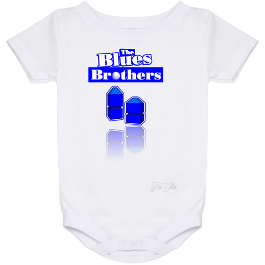 OPG Custom Design #3. Blue Tees Blues Brothers Fan Art. Baby Onesie 24 Month