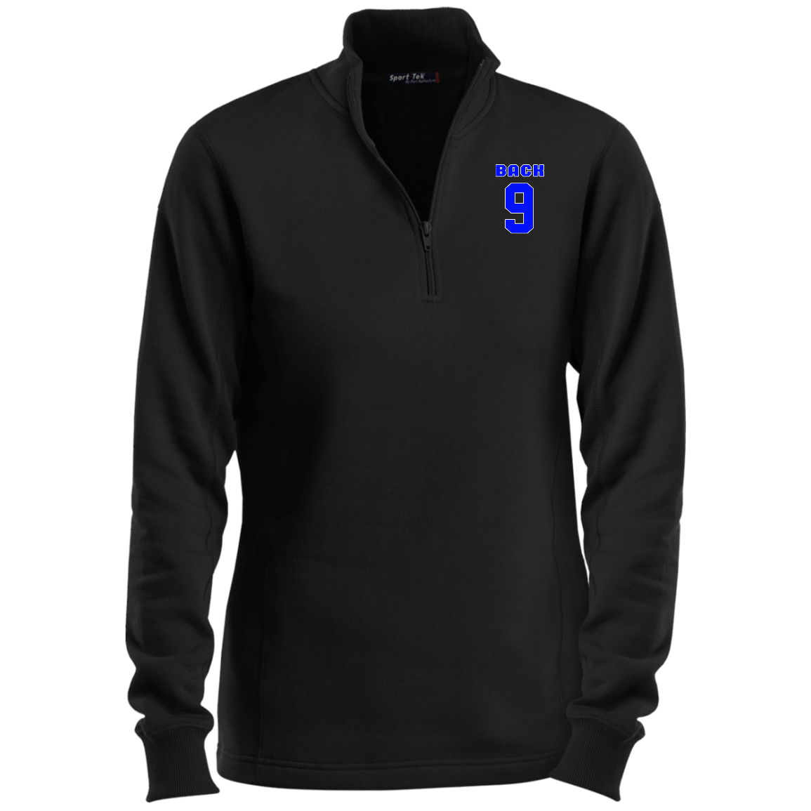 OPG Custom Design #17. Back 9. Ladies 1/4 Zip Sweatshirt