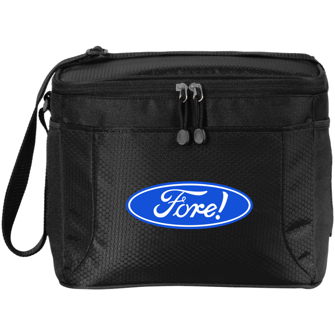 OPG Custom Design #11. Fore! Ford Parody. 12-Pack Cooler