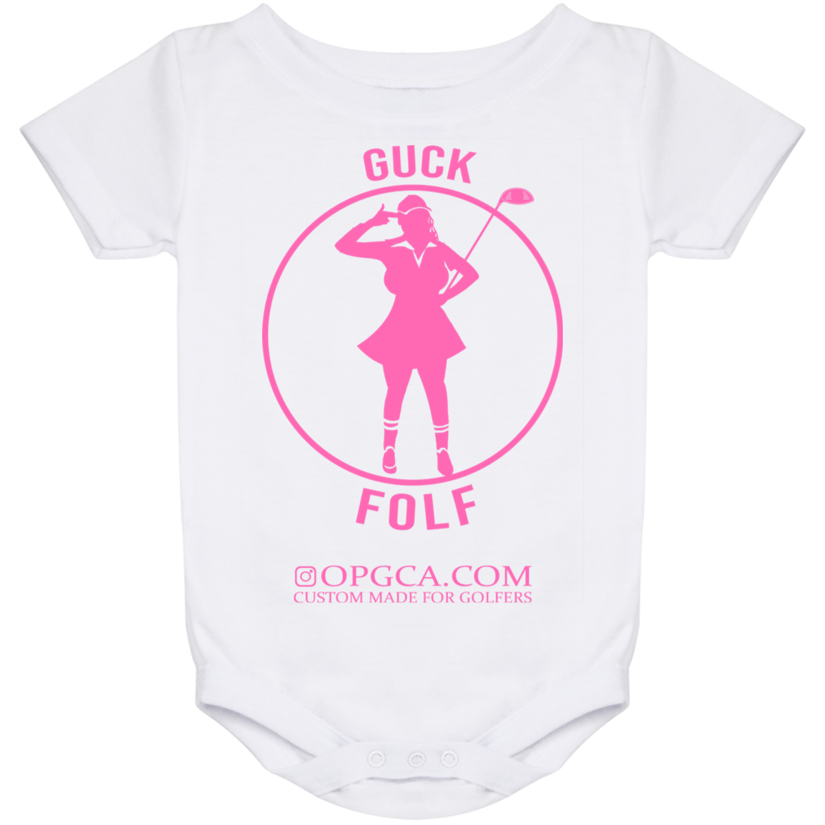 OPG Custom Design #19. GUCK FOLF. Female Edition. Baby Onesie 24 Month