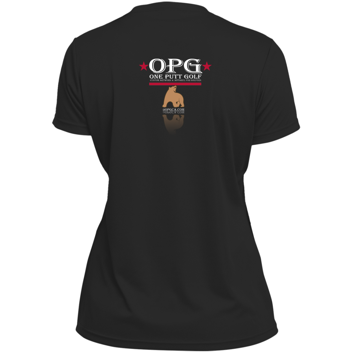 OPG Custom Design #14. Golf California. Ladies’ 100% polyester V-Neck Tee