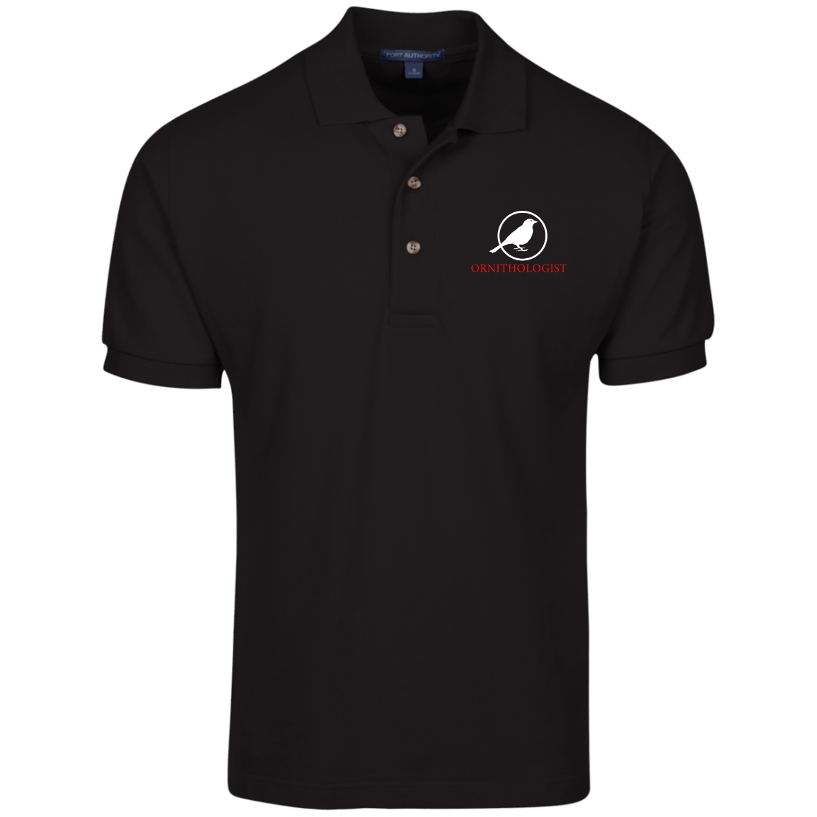 OPG Custom Design # 24. Ornithologist. A person who studies or is an expert on birds. 100% Ring Spun Combed Cotton Polo