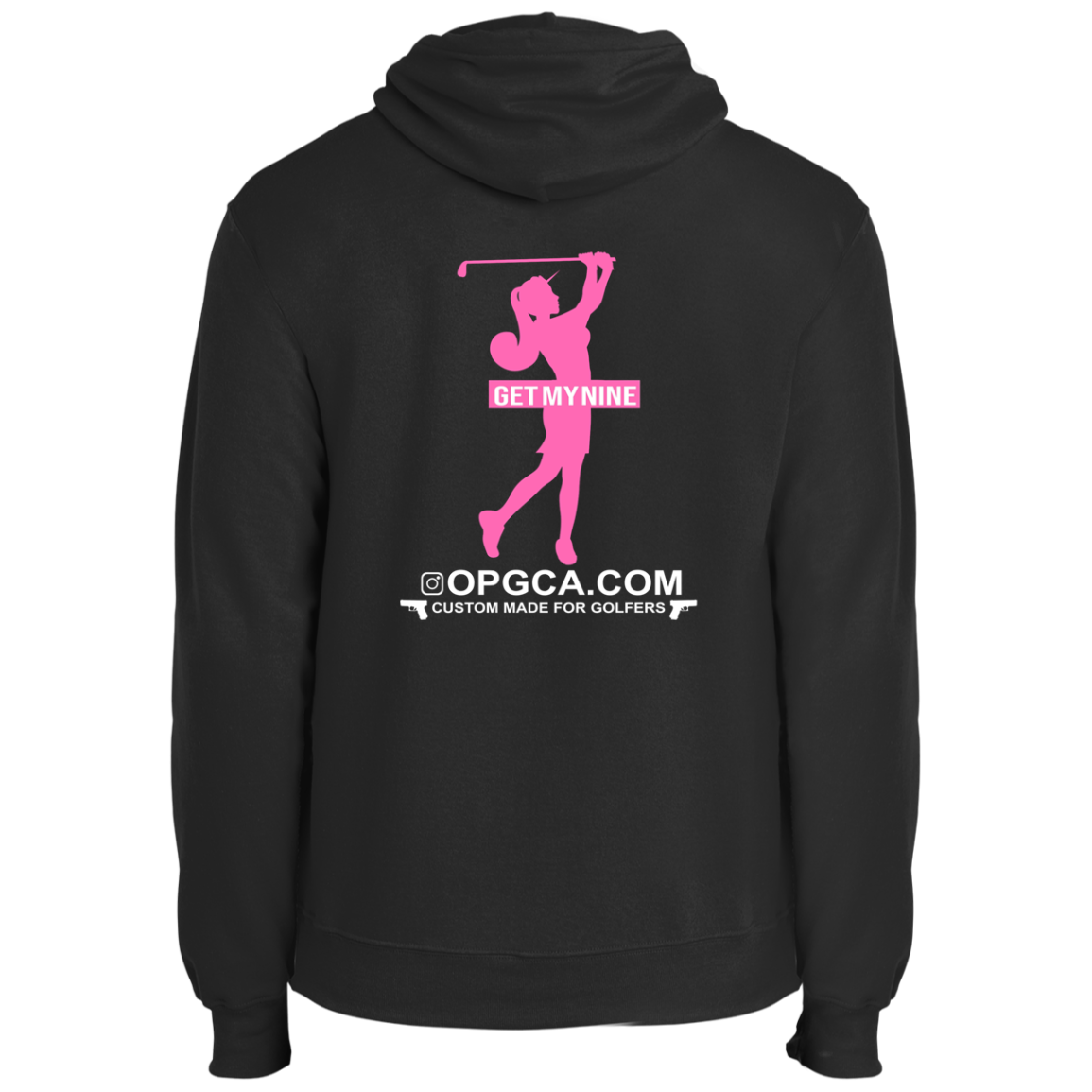 OPG Custom Design #16. Get My Nine. Female Version. Fleece Pullover Hoodie