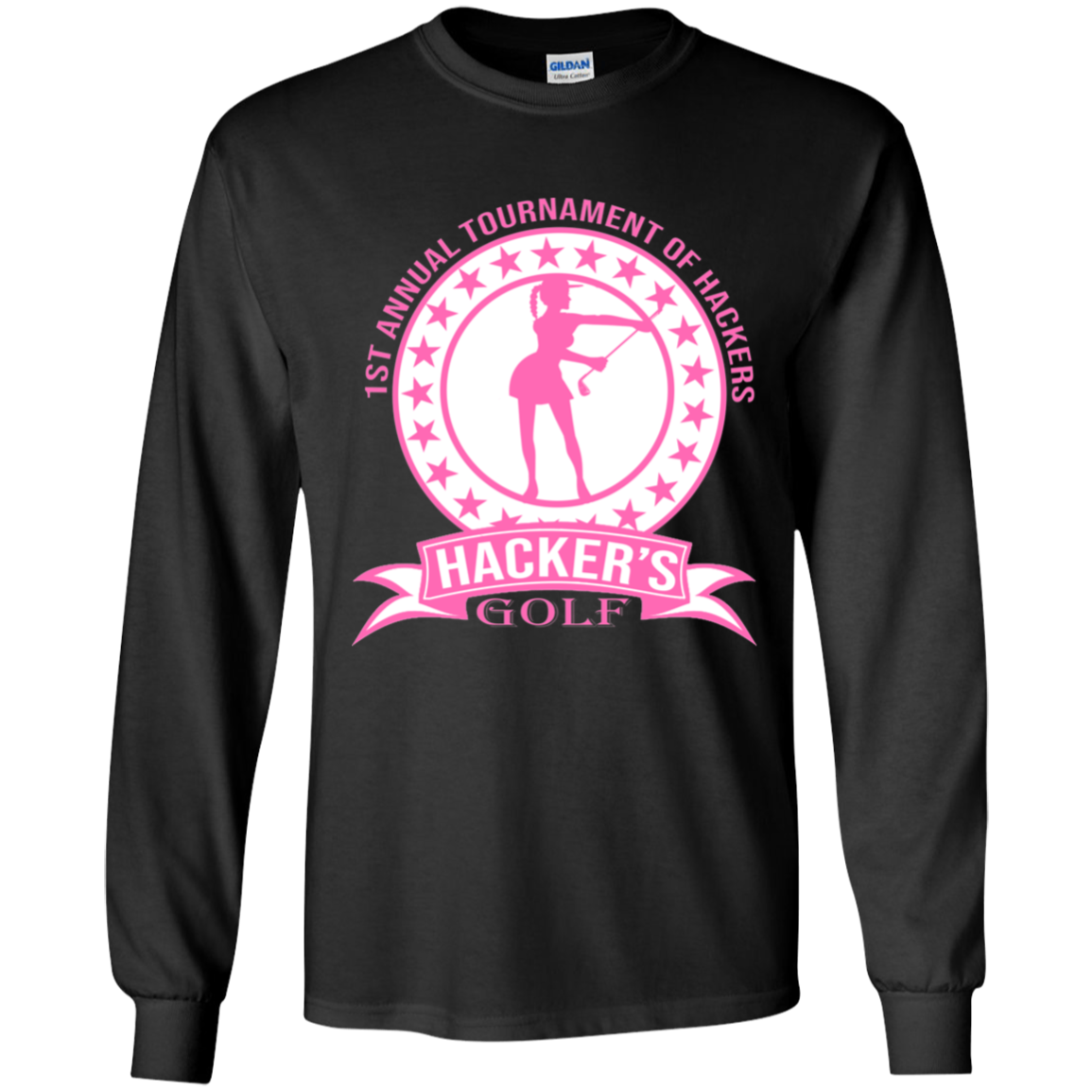 ZZZ#20 OPG Custom Design. 1st Annual Hackers Golf Tournament. Ladies Edition. Youth 100% Cotton LS T-Shirt