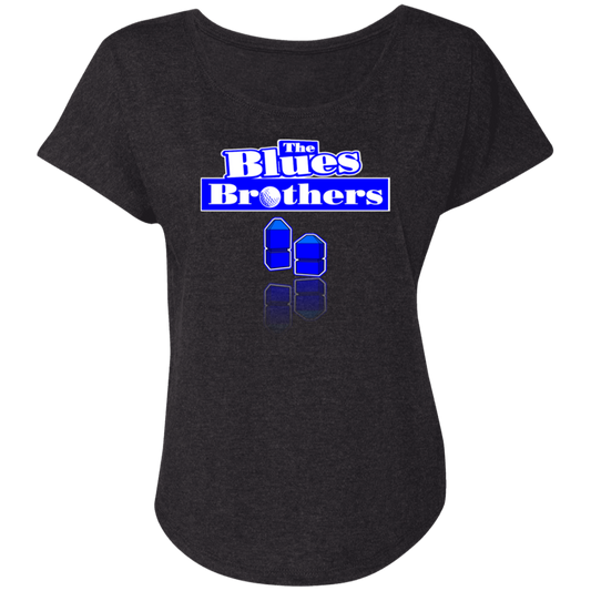 OPG Custom Design #3. Blue Tees Blues Brothers Fan Art. Ladies' Triblend Dolman Sleeve