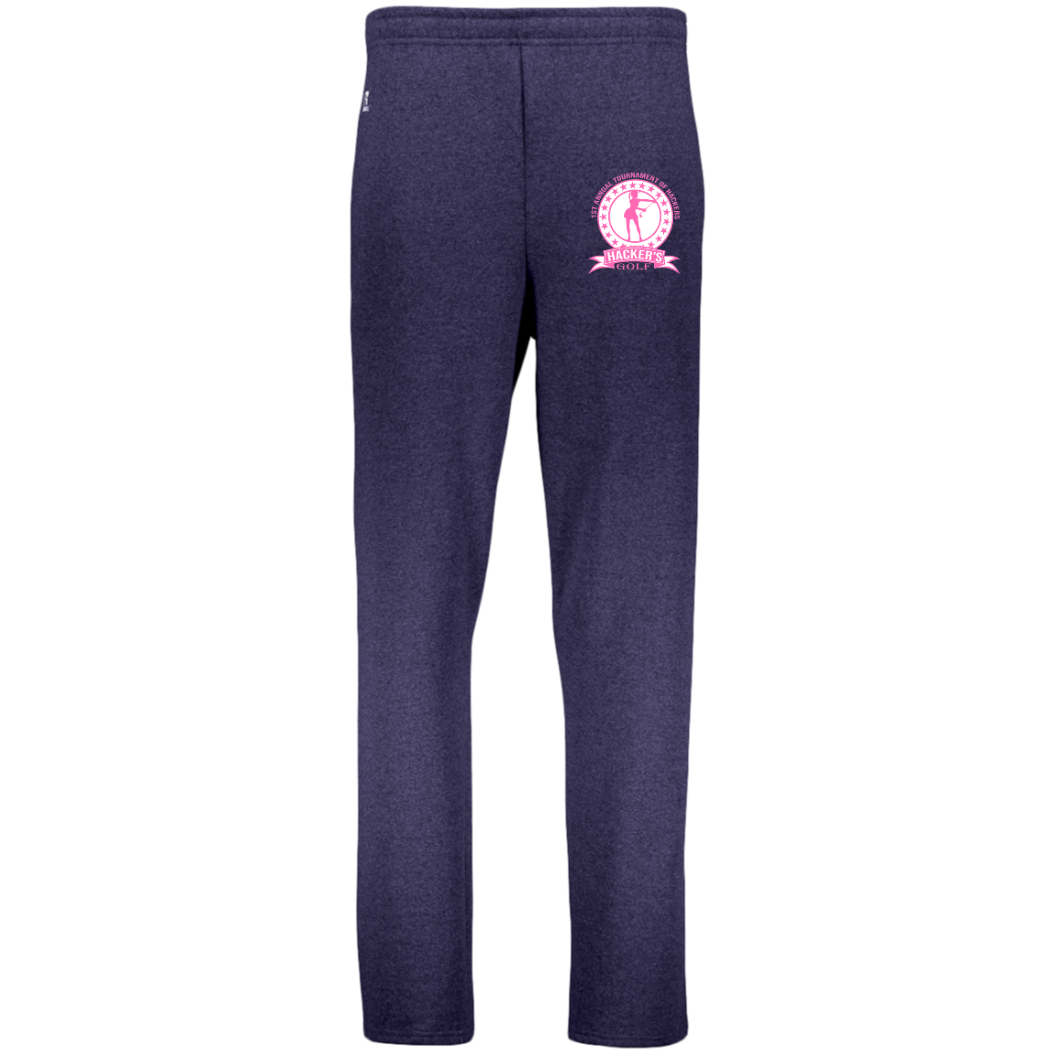 ZZZ#20 OPG Custom Design. 1st Annual Hackers Golf Tournament. Ladies Edition. Dri-Power Open Bottom Pocket Sweatpants