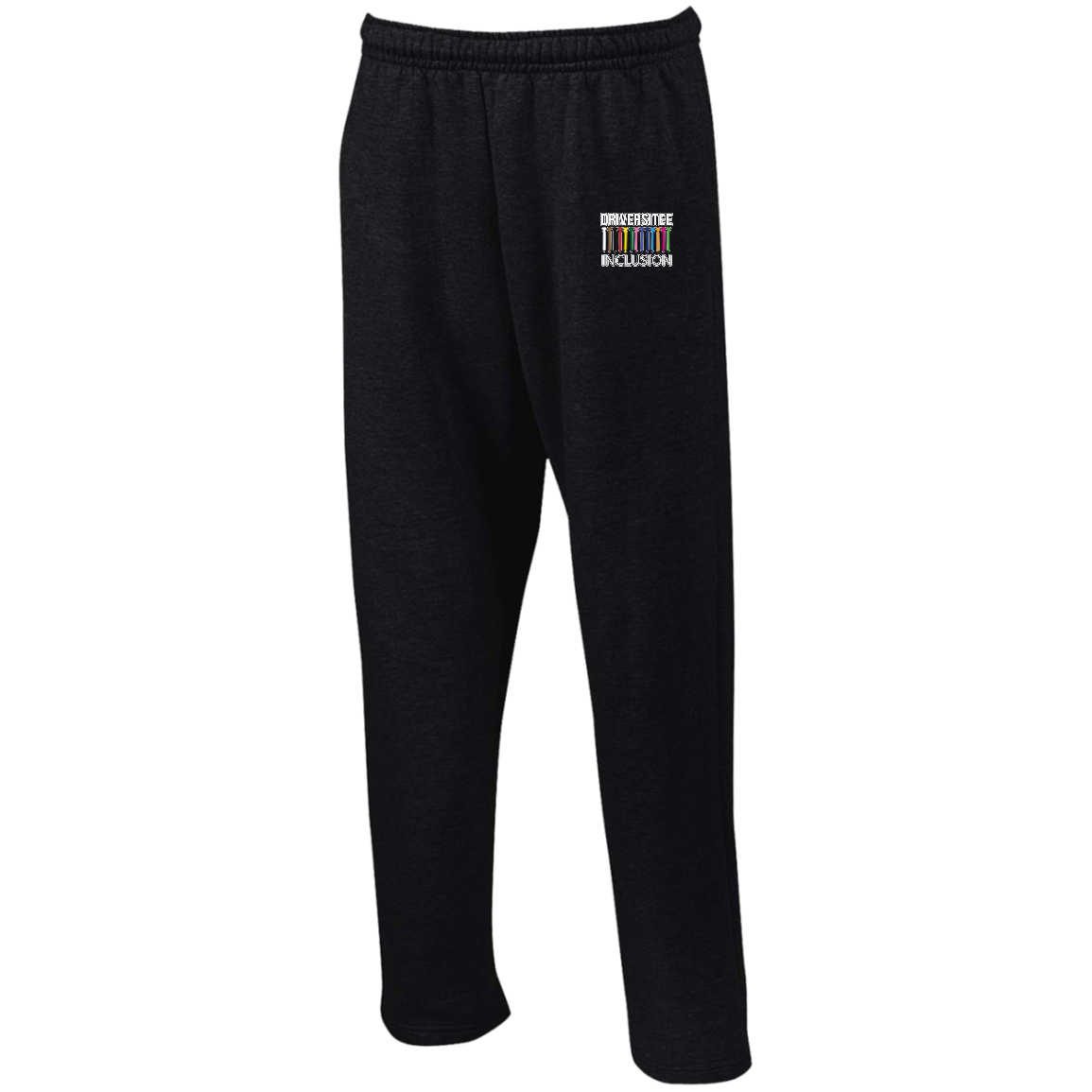 ZZZ#06 OPG Custom Design. DRIVER-SITEE & INCLUSION. Open Bottom Sweatpants with Pockets