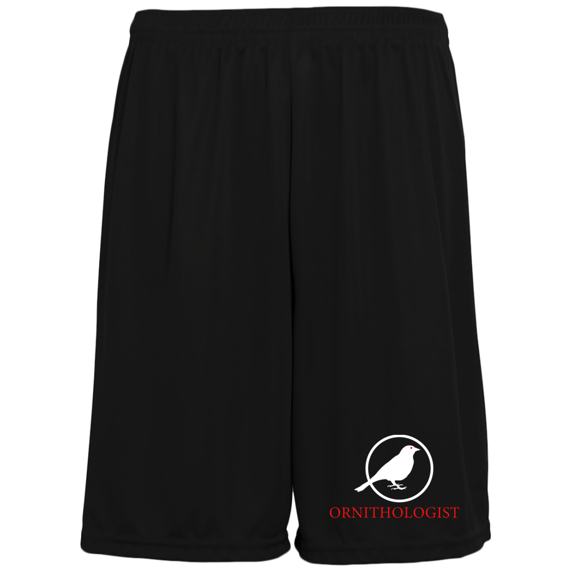 OPG Custom Design # 24. Ornithologist. A person who studies or is an expert on birds. 100% Polyester Training Shorts w/Pockets