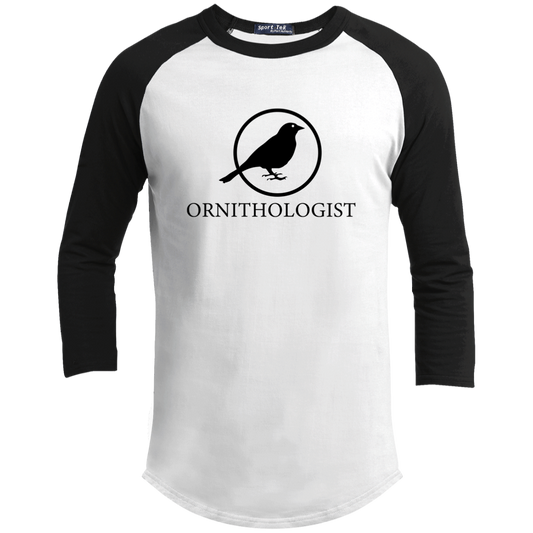 OPG Custom Design #24. Ornithologist. A person who studies or is an expert on birds. Youth 3/4 Raglan Sleeve Shirt