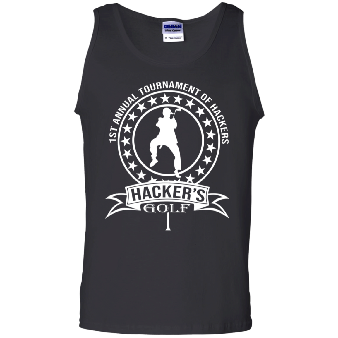 OPG Custom Design #20.1st Annual Hackers Golf Tournament. 100% Cotton Tank Top