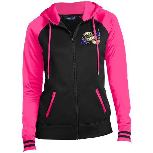 OPG Custom Design #25. Talk Birdie to Me. Ladies' Sport-Wick® Full-Zip Hooded Jacket