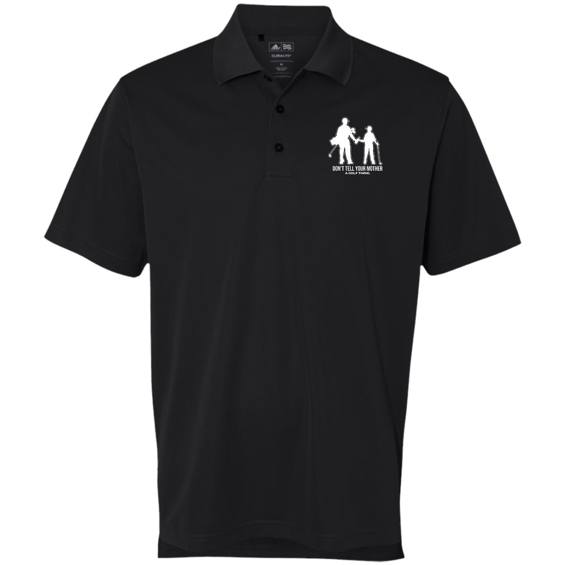 OPG Custom Design #7. Father and Son's First Beer. Don't Tell Your Mother. Adidas Golf ClimaLite® Polo