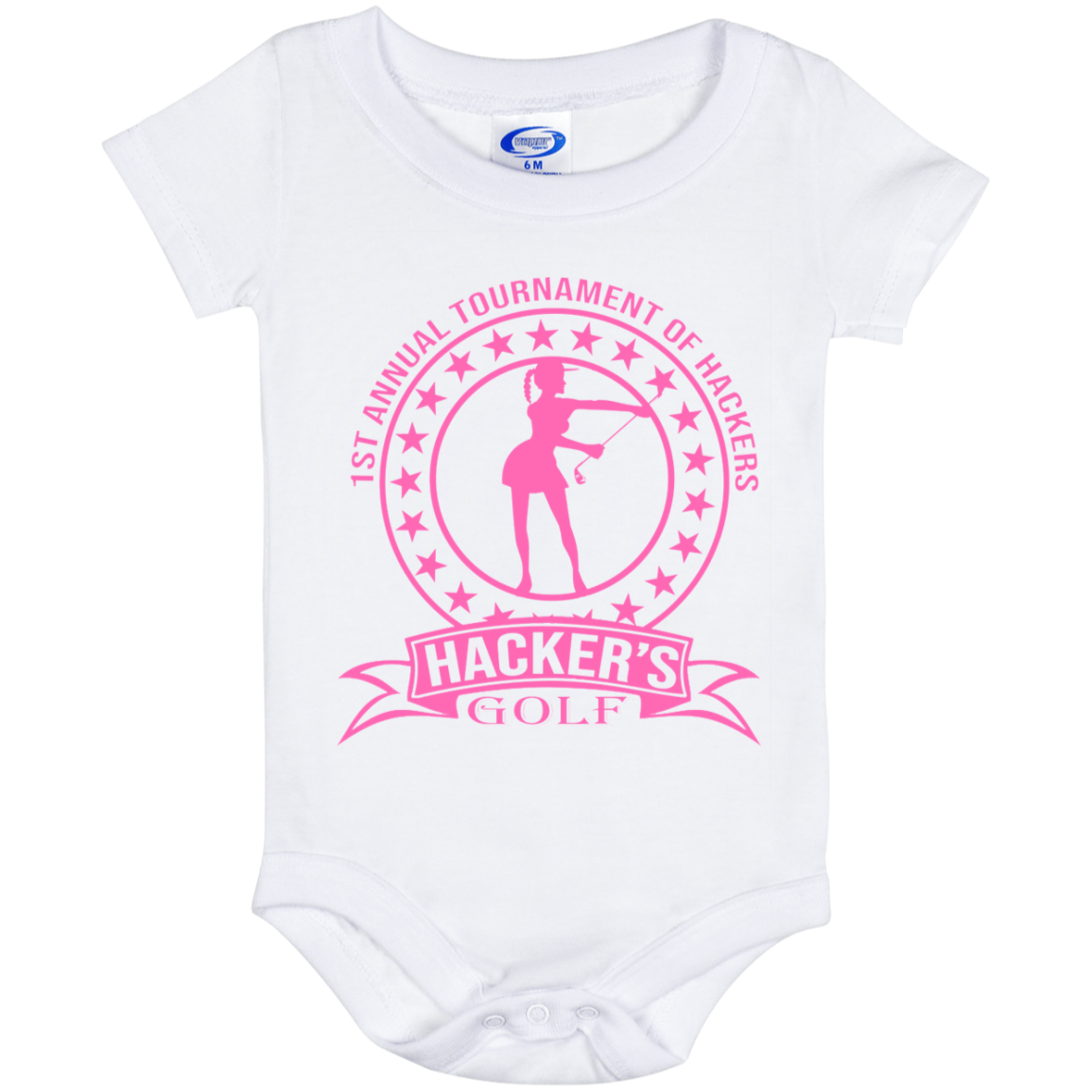 ZZZ#20 OPG Custom Design. 1st Annual Hackers Golf Tournament. Ladies Edition. Baby Onesie 6 Month