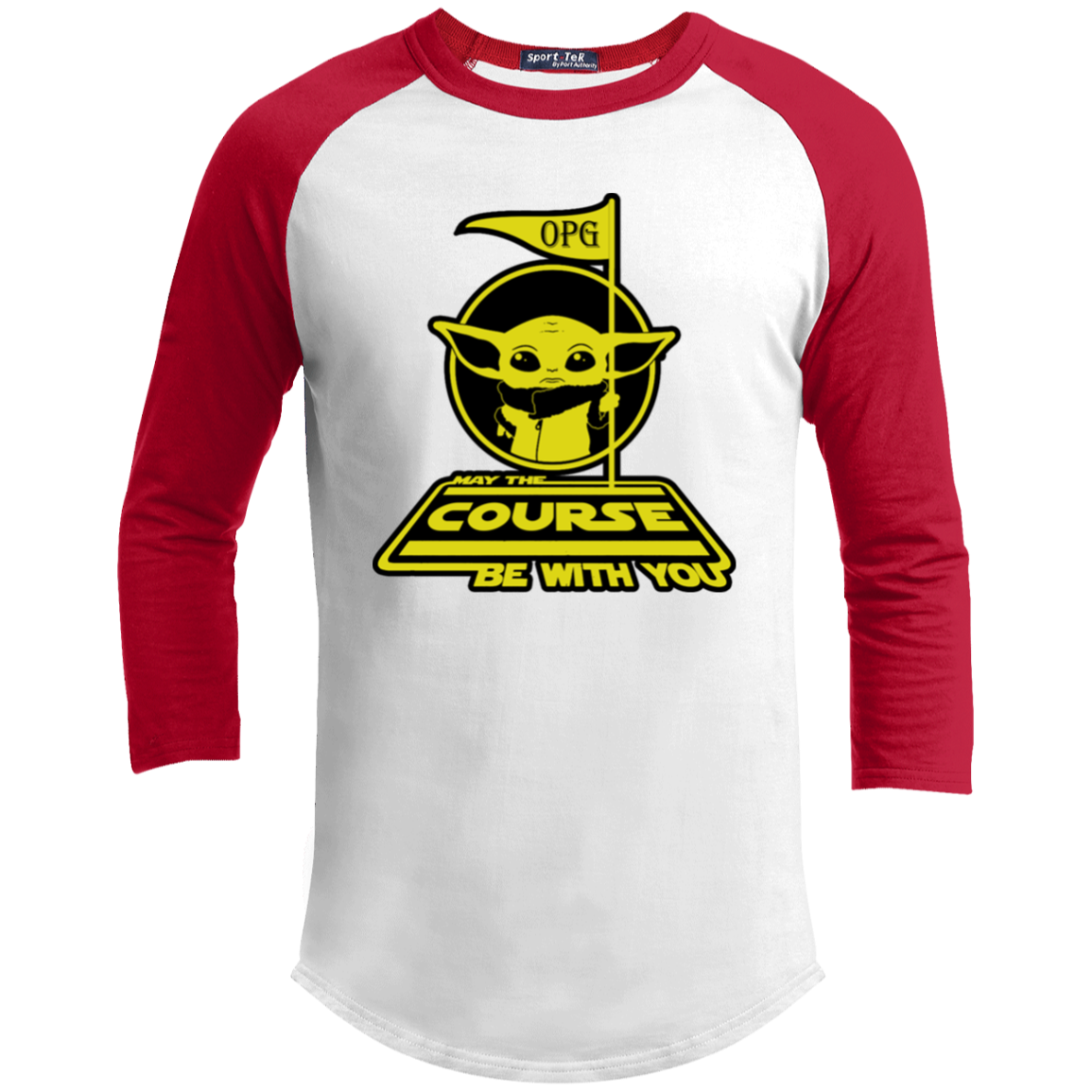 OPG Custom Design #21. May the course be with you. Parody / Fan Art. Youth 3/4 Raglan Sleeve Shirt