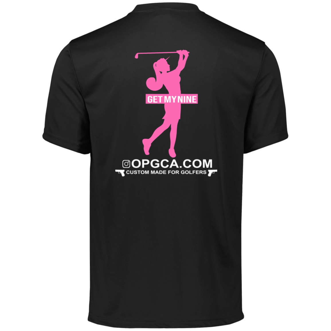 OPG Custom Design #16. Get My Nine. Female Version. Men's Moisture-Wicking Tee