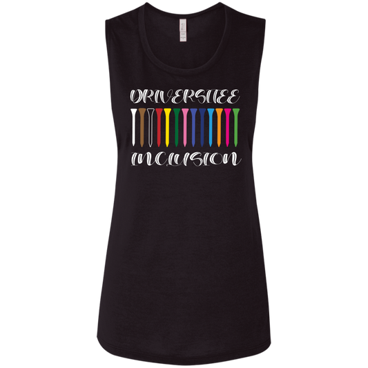 OPG Custom Design #6. Driveristee & Inclusion. Ladies' Flowy Muscle Tank