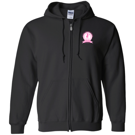 ZZZ#20 OPG Custom Design. 1st Annual Hackers Golf Tournament. Ladies Edition. Zip Up Hooded Sweatshirt