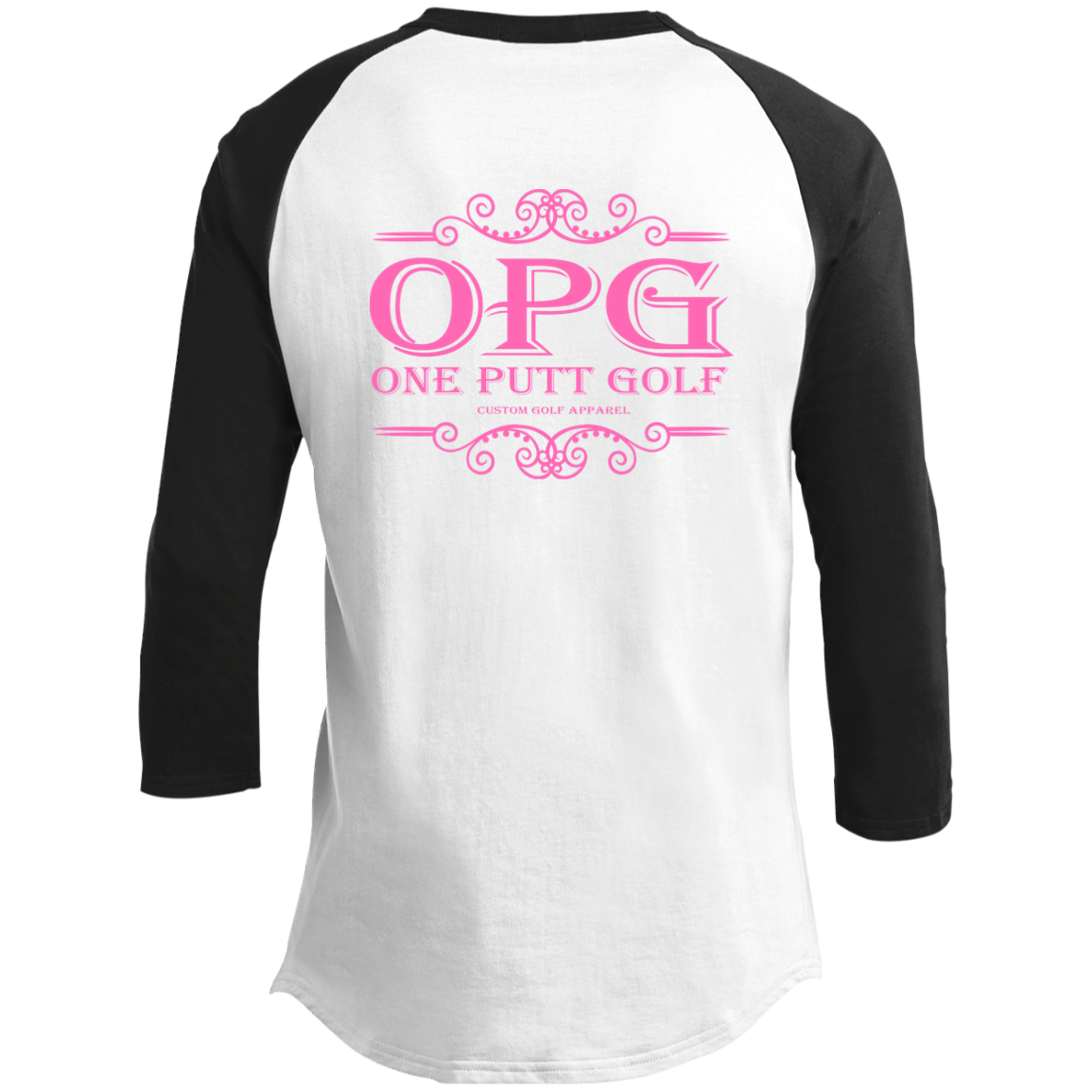 OPG Custom Design #5. Golf Tee-Shirt. Golf Humor. Youth 3/4 Raglan Sleeve Shirt