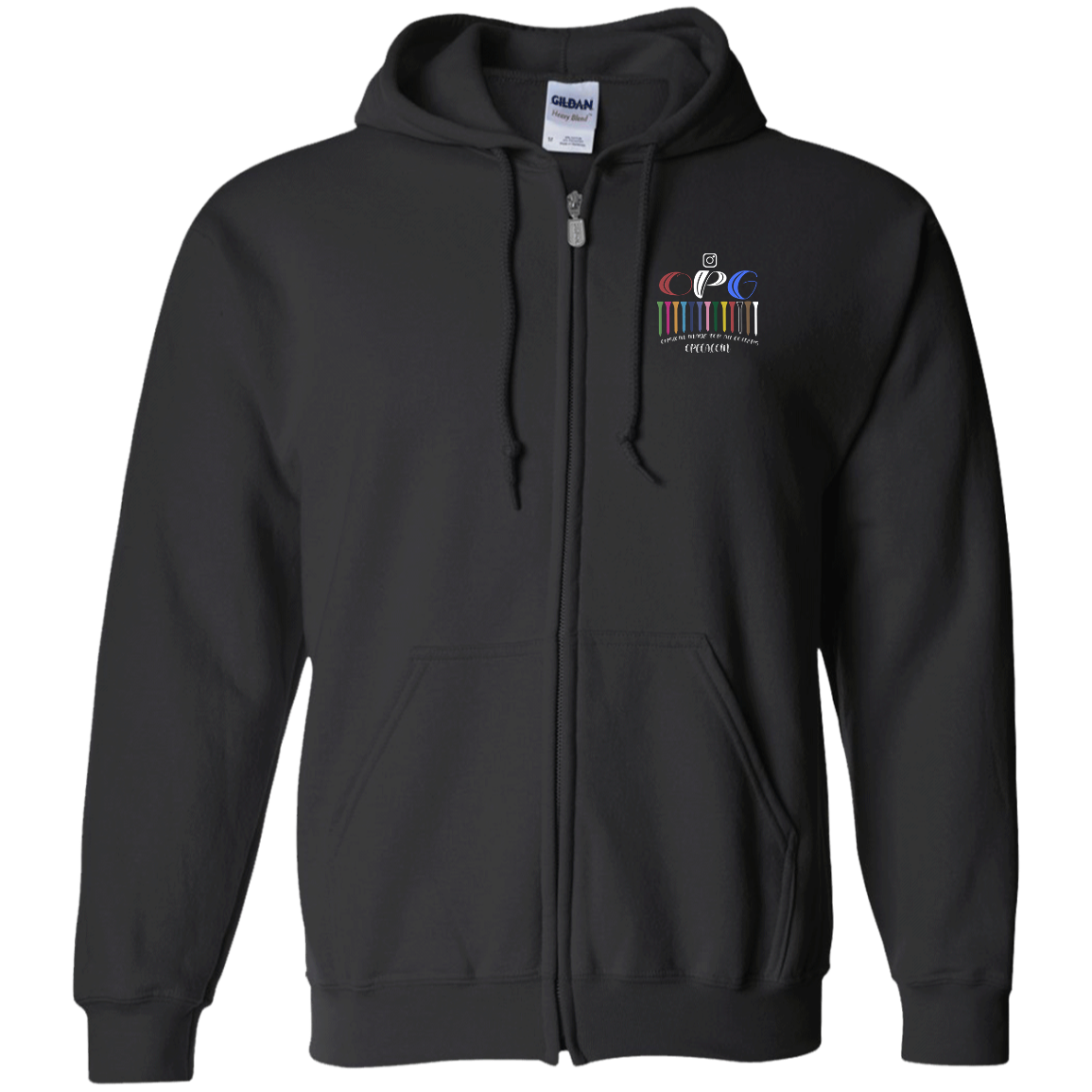 ZZZ#06 OPG Custom Design. DRIVER-SITEE & INCLUSION. Zip Up Hooded Sweatshirt