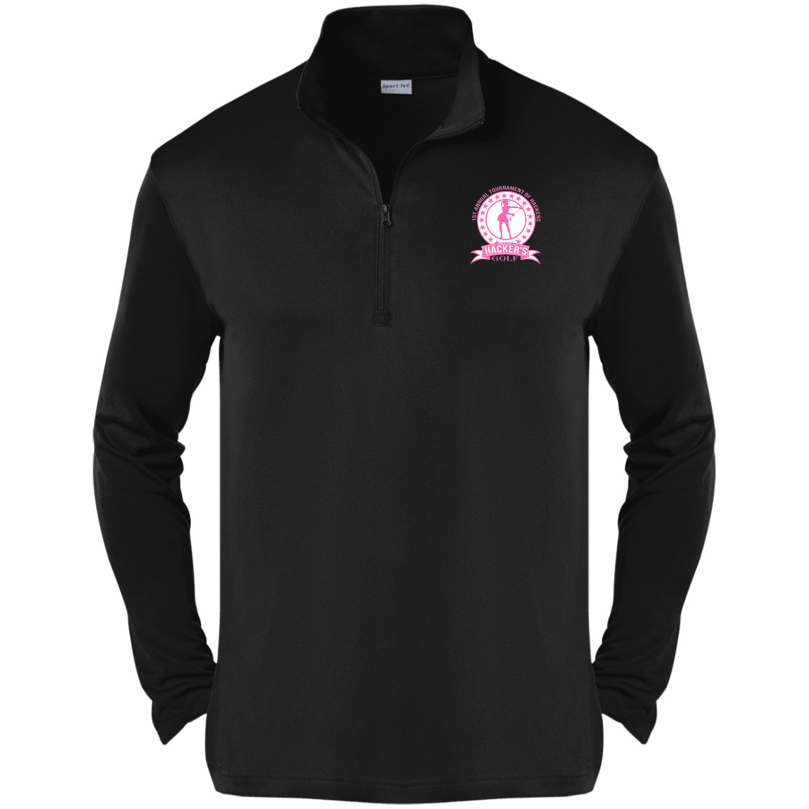 ZZZ#20 OPG Custom Design. 1st Annual Hackers Golf Tournament. Ladies Edition. 100% Polyester 1/4-Zip Pullover