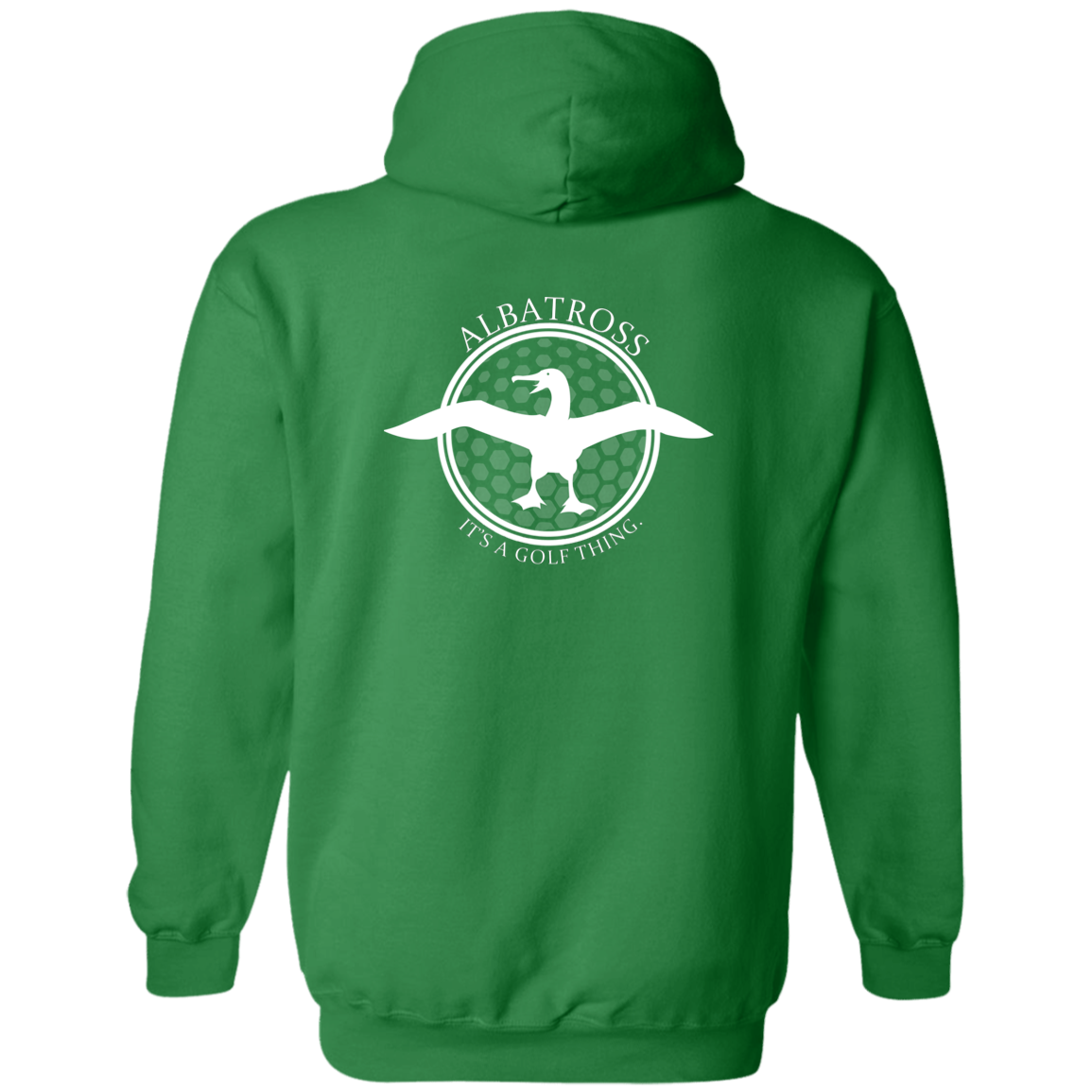 OPG Custom Artwork #1. Albatross. It's a golf thing. Zip Up Hooded Sweatshirt