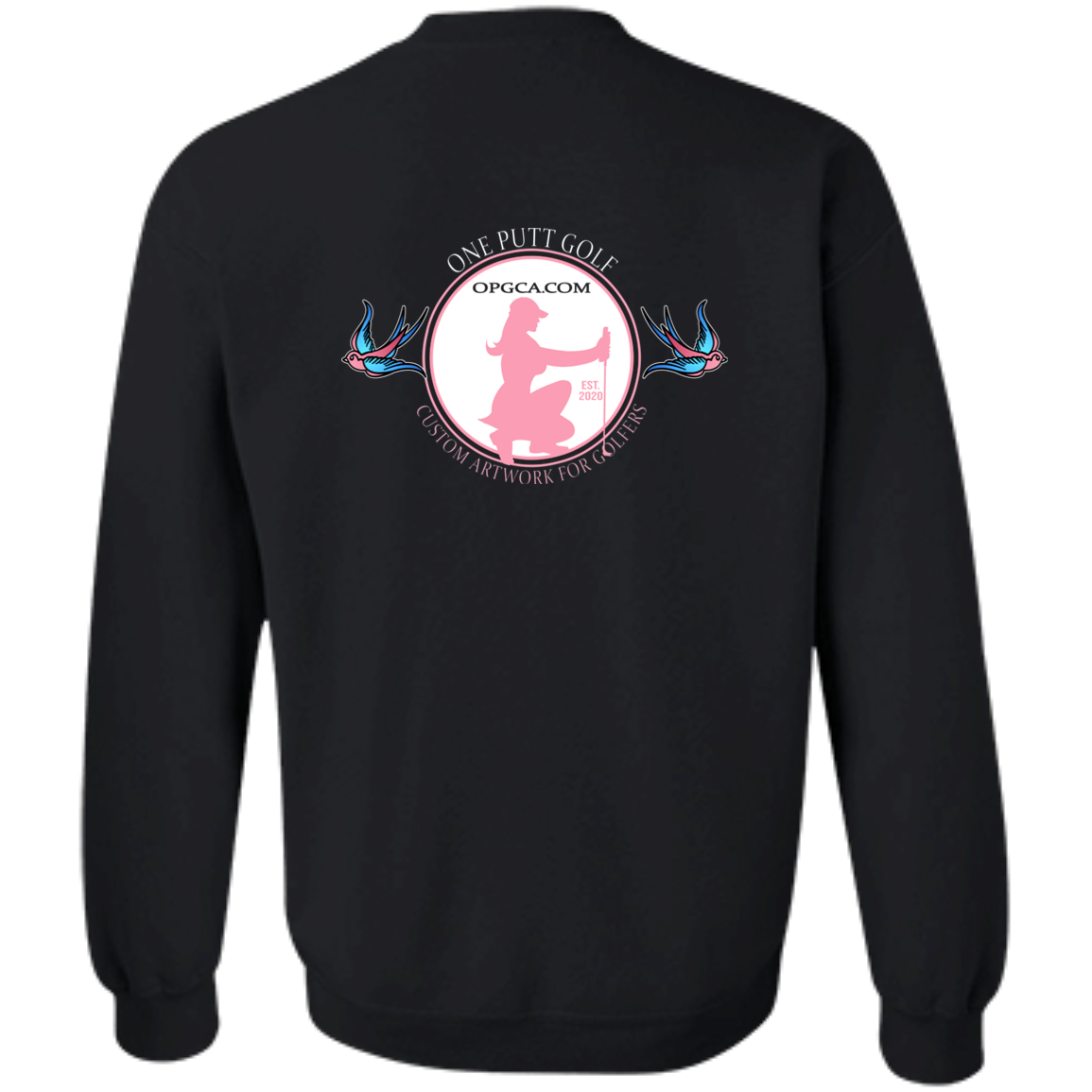 OPG Custom Design #25. Talk Birdie to Me. Crewneck Pullover Sweatshirt