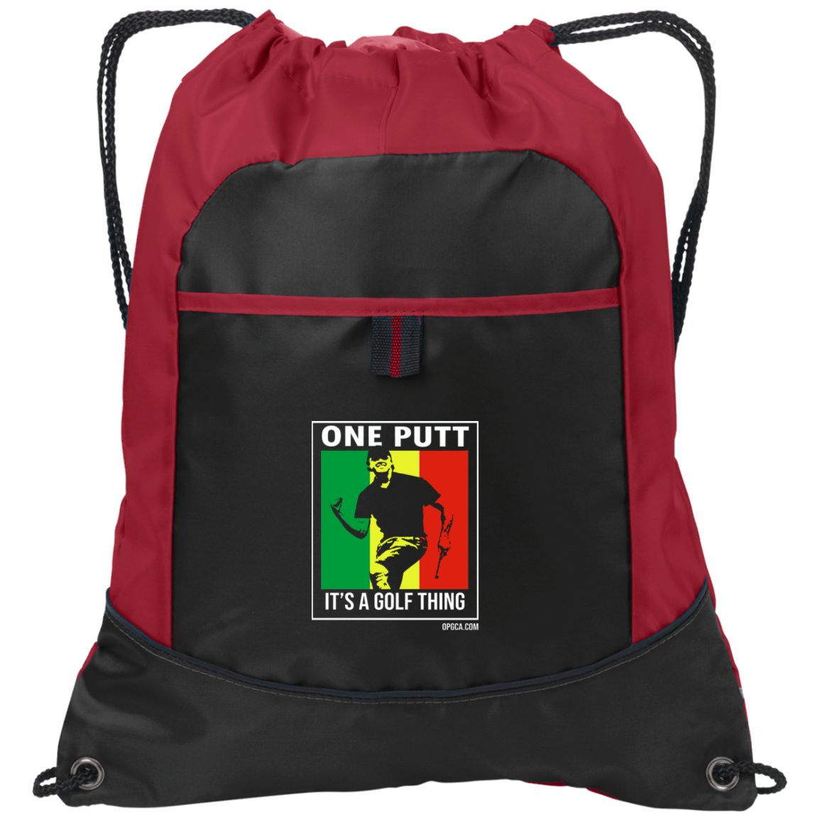 OPG Custom Design #22. One Putt / One Love Parody with Fan Art. Male Edition. Pocket Cinch Pack