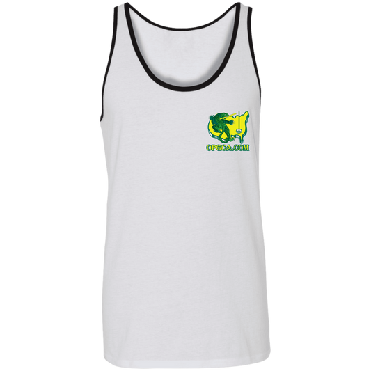 OPG Custom Design #26. Tiger Woods Fan Art. 2019 Master's Champion. 2 Tone Tank 100% Combed and Ringspun Cotton