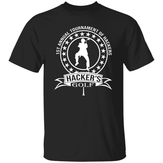 OPG Custom Design #20. 1st Annual Hackers Golf Tournament. 100% Cotton T-Shirt